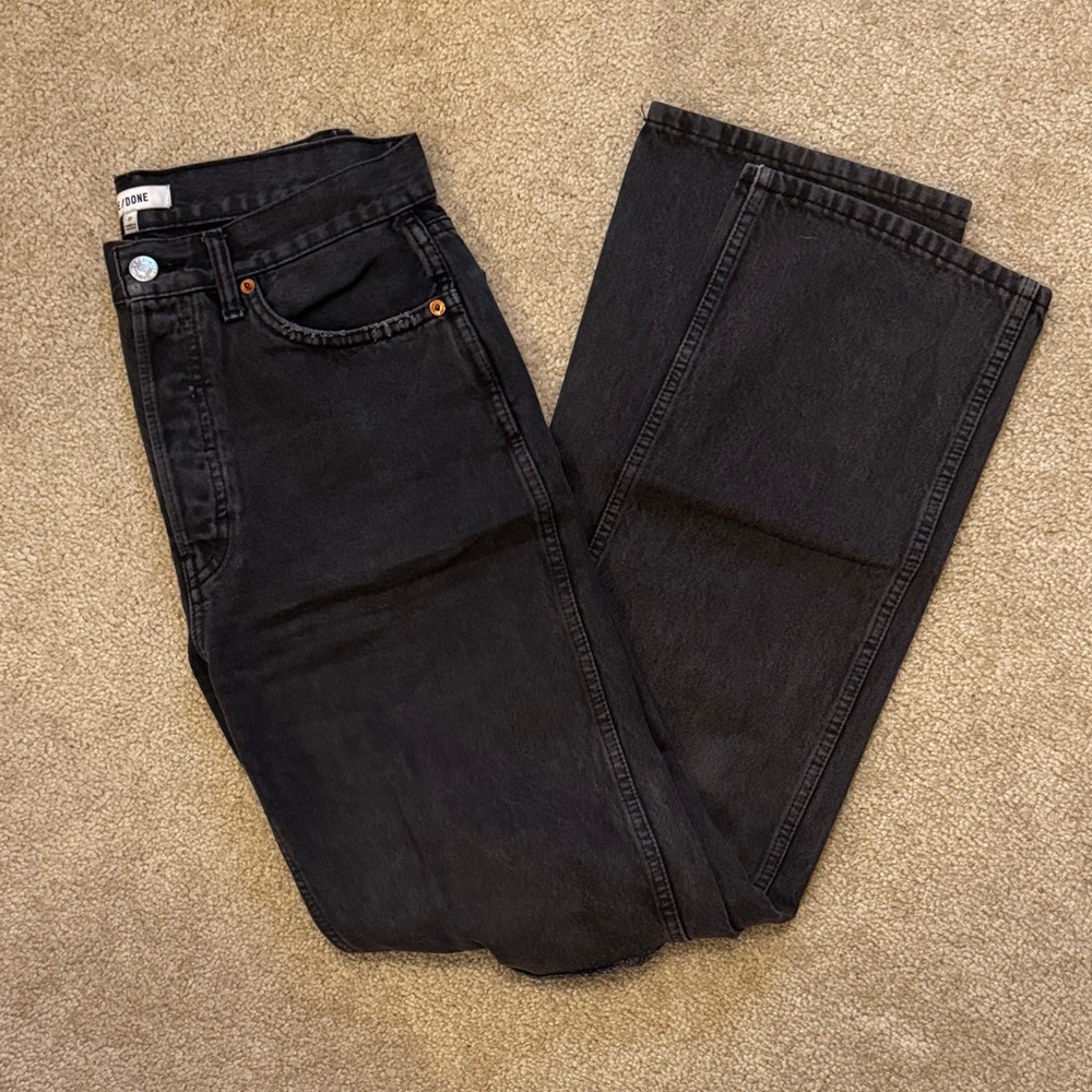 ReDone Dark Denim Straight Jeans